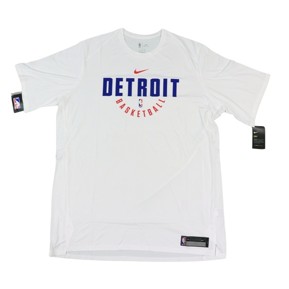New Nike NBA Detroit Pistons Team Issued Shirt